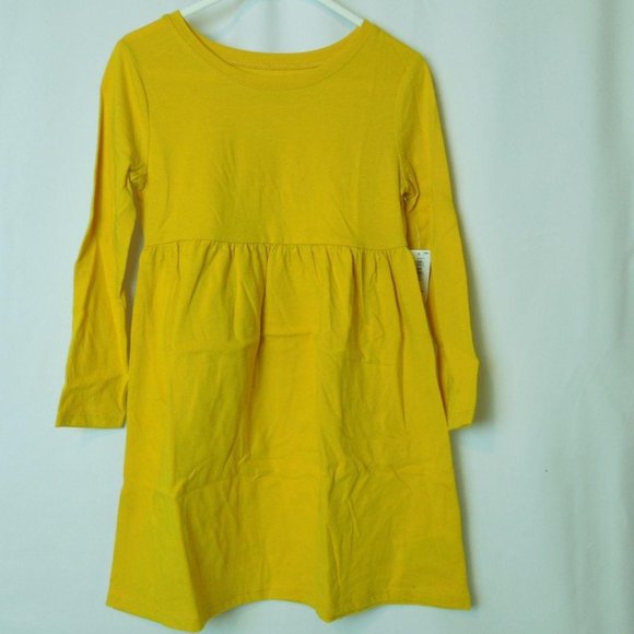 Fit & Flare Solid Yellow Long Sleeve 12-18M to 5T - Picture 11 of 13